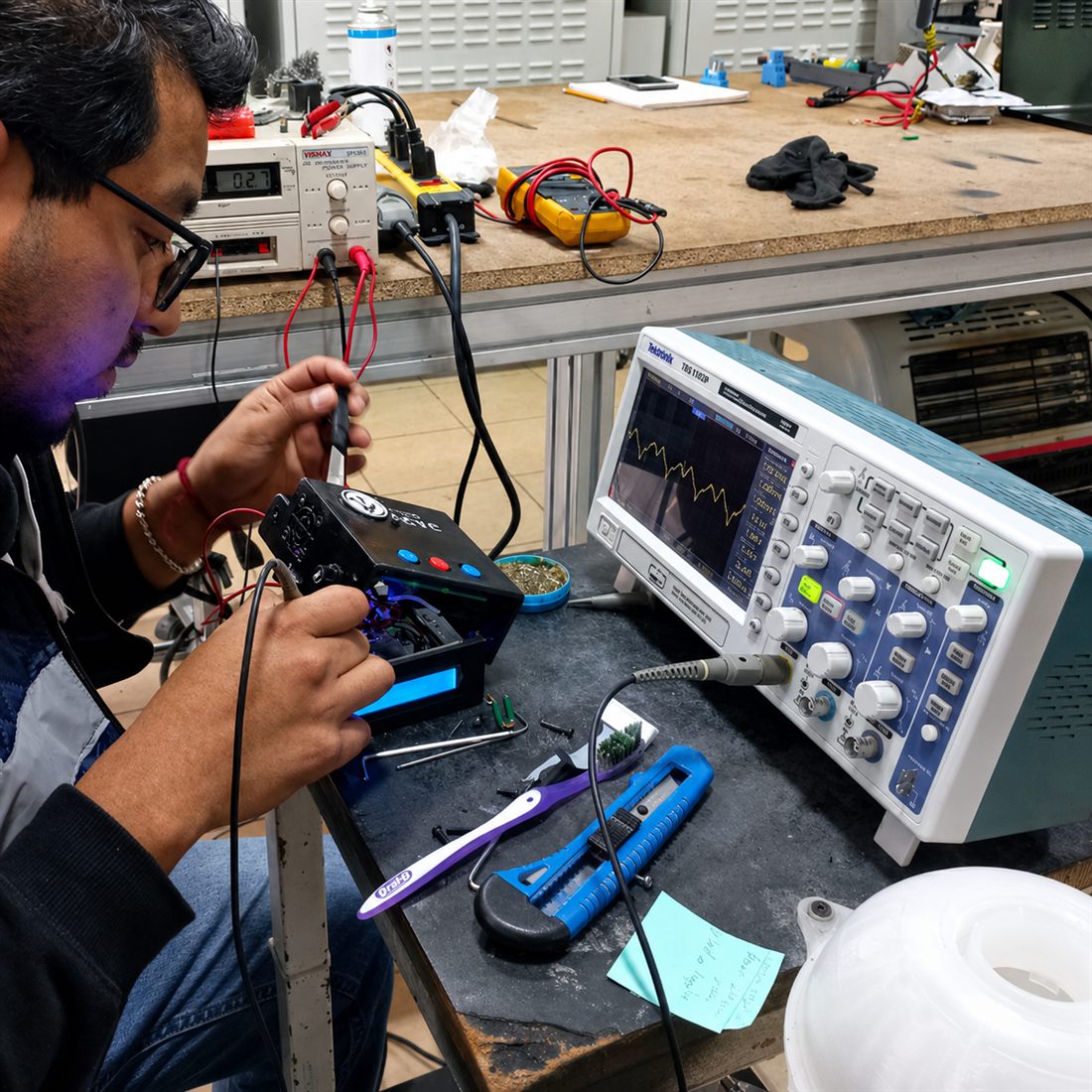 Diagnóstico electrónico con osciloscopio